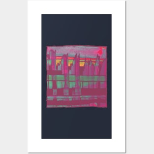 Liminal Space Pink Abstraction Posters and Art